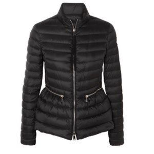 Moncler Agate 2019 size 00 Quilted Down Logo Jacket Black NWT